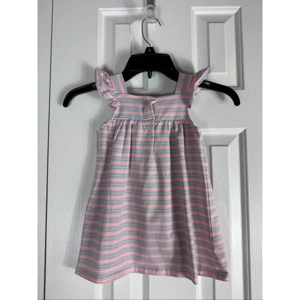 NWT Classic Whimsy Amy Dress Pink & Blue Stripe Size 24m